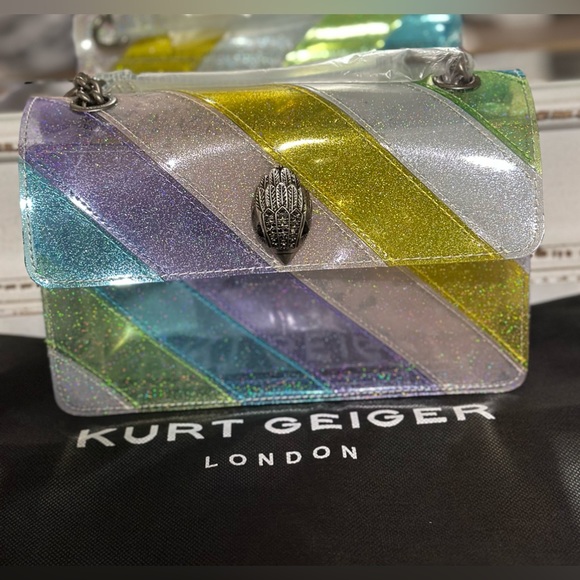 Kurt Geiger Handbags - Kurt Geiger London
Medium Kensington Striped Vinyl Shoulder Bag